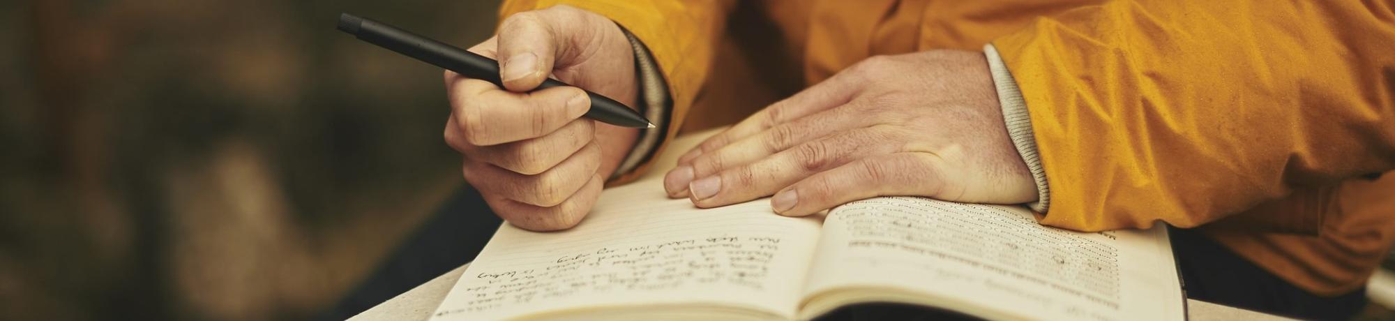 Person writing